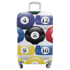 Racked Billiard Pool Balls Luggage Cover (medium) by Ket1n9