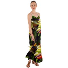 Bright Peppers Cami Maxi Ruffle Chiffon Dress by Ket1n9