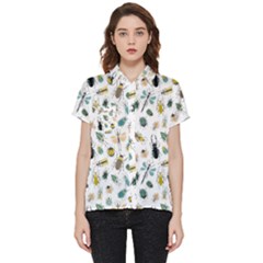 Insect Animal Pattern Short Sleeve Pocket Shirt by Ket1n9