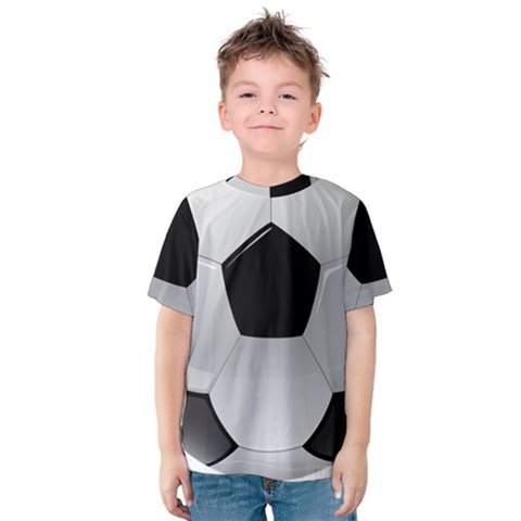 Soccer Ball Kids  Cotton T-shirt by Ket1n9