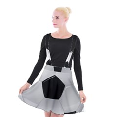 Soccer Ball Suspender Skater Skirt by Ket1n9