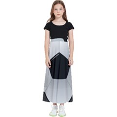 Soccer Ball Kids  Flared Maxi Skirt by Ket1n9