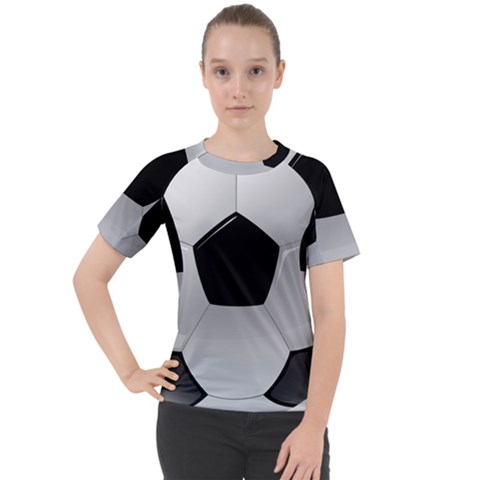 Soccer Ball Women s Sport Raglan T-shirt by Ket1n9