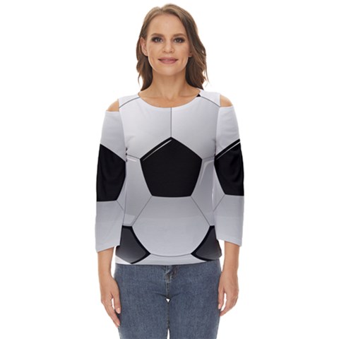 Soccer Ball Cut Out Wide Sleeve Top by Ket1n9