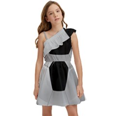 Soccer Ball Kids  One Shoulder Party Dress by Ket1n9