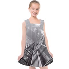 Architecture-skyscraper Kids  Cross Back Dress by Ket1n9