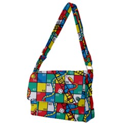 Snakes And Ladders Full Print Messenger Bag (s) by Ket1n9