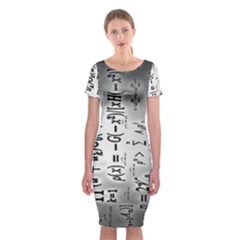 Science Formulas Classic Short Sleeve Midi Dress by Ket1n9