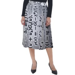 Science Formulas Classic Velour Midi Skirt  by Ket1n9