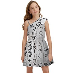 Science Formulas Kids  One Shoulder Party Dress by Ket1n9