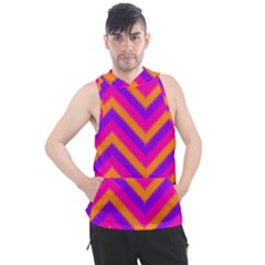 Chevron Men s Sleeveless Hoodie by Ket1n9