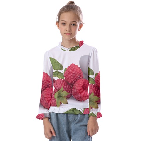 Fruit-healthy-vitamin-vegan Kids  Frill Detail T-shirt by Ket1n9