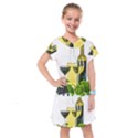 White-wine-red-wine-the-bottle Kids  Drop Waist Dress View1