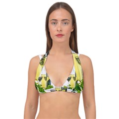 White-wine-red-wine-the-bottle Double Strap Halter Bikini Top by Ket1n9