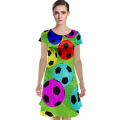 Balls Colors Cap Sleeve Nightdress by Ket1n9