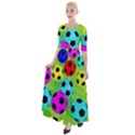 Balls Colors Half Sleeves Maxi Dress View1