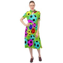 Balls Colors Keyhole Neckline Chiffon Dress by Ket1n9