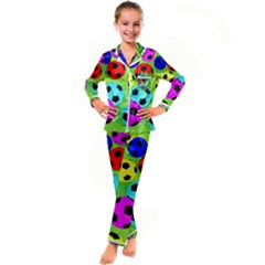 Balls Colors Kids  Satin Long Sleeve Pajamas Set by Ket1n9