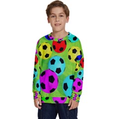 Balls Colors Kids  Crewneck Sweatshirt by Ket1n9