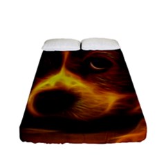 Cute 3d Dog Fitted Sheet (full/ Double Size) by Ket1n9