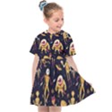 Alien Surface Pattern Kids  Sailor Dress View1