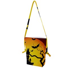 Halloween Night Terrors Folding Shoulder Bag by Ket1n9