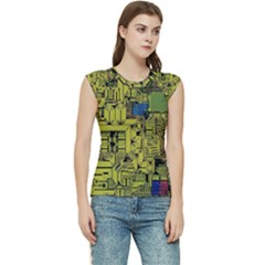 Technology Circuit Board Women s Raglan Cap Sleeve T-shirt by Ket1n9