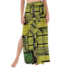 Technology Circuit Board Maxi Chiffon Tie-up Sarong by Ket1n9