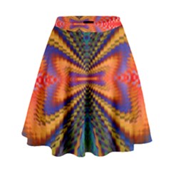 Casanova Abstract Art-colors Cool Druffix Flower Freaky Trippy High Waist Skirt by Ket1n9