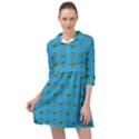 Alien Pattern Mini Skater Shirt Dress View1