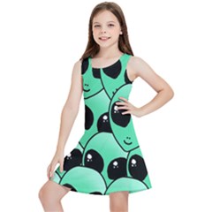 Art Alien Pattern Kids  Lightweight Sleeveless Dress by Ket1n9