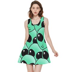 Art Alien Pattern Inside Out Reversible Sleeveless Dress by Ket1n9