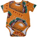 Seamless-pattern-with-taco Baby Short Sleeve Bodysuit View1