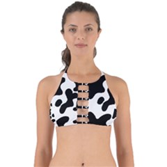 Cow Pattern Perfectly Cut Out Bikini Top by Ket1n9