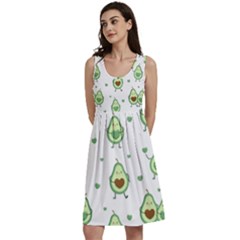 Cute-seamless-pattern-with-avocado-lovers Classic Skater Dress by Ket1n9