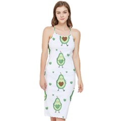 Cute-seamless-pattern-with-avocado-lovers Bodycon Cross Back Summer Dress by Ket1n9