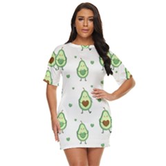 Cute-seamless-pattern-with-avocado-lovers Just Threw It On Dress by Ket1n9