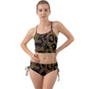 Metallic Snake Skin Pattern Mini Tank Bikini Set View1