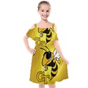 Georgia Institute Of Technology Ga Tech Kids  Cut Out Shoulders Chiffon Dress View1