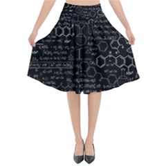 Medical Biology Detail Medicine Psychedelic Science Abstract Abstraction Chemistry Genetics Pattern Flared Midi Skirt by Grandong