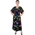 Christmas-star-gloss-lights-light V-Neck Boho Style Maxi Dress View1