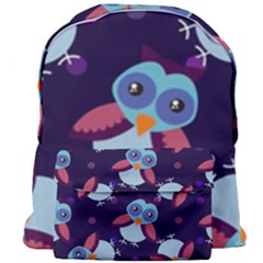 Owl-pattern-background Giant Full Print Backpack by Grandong