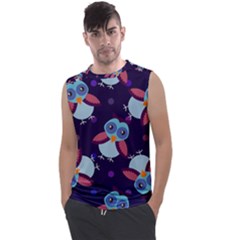 Owl-pattern-background Men s Regular Tank Top by Grandong