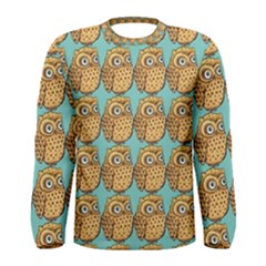 Owl Bird Pattern Men s Long Sleeve T-shirt by Grandong