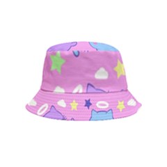 Seamless Pattern With Cute Kawaii Kittens Inside Out Bucket Hat (kids) by Grandong