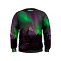 Aurora Northern Lights Phenomenon Atmosphere Sky Kids  Sweatshirt View1