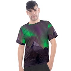 Fantasy Pyramid Mystic Space Aurora Men s Sport Top by Grandong