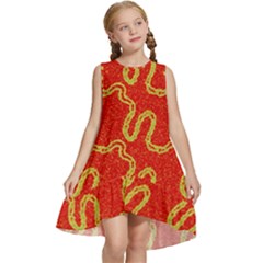 Background Ornamental Pattern Abstract Seamless Kids  Frill Swing Dress by Vaneshop