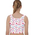 Love Mom Happy Mothers Day I Love Mom Graphic Velvet Racer Back Crop Top View2