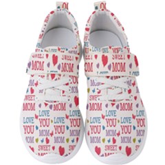 Love Mom Happy Mothers Day I Love Mom Graphic Men s Velcro Strap Shoes by Vaneshop